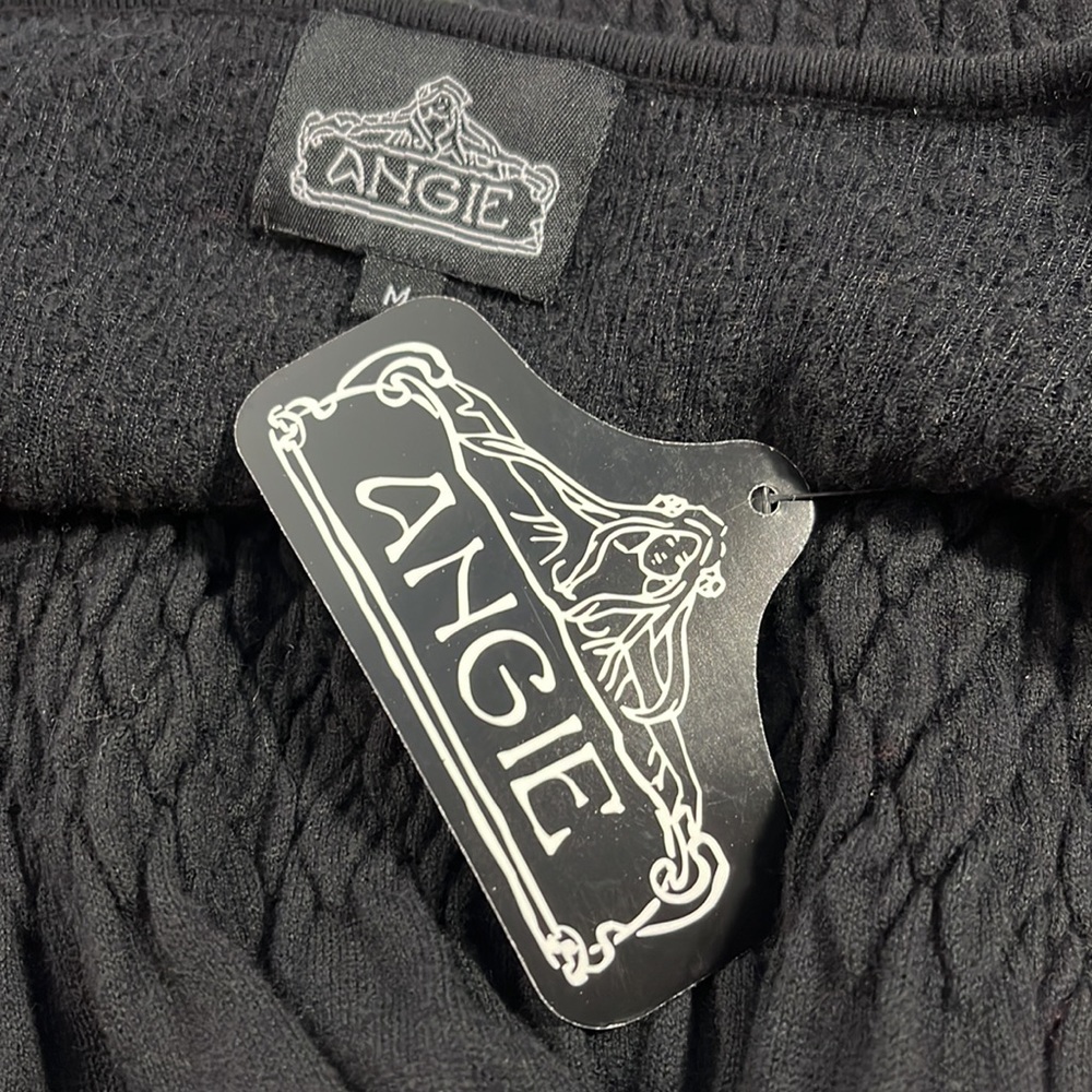 ANGIE Black Long Sleeve Sweater Dress-Medium - Picture 4 of 4